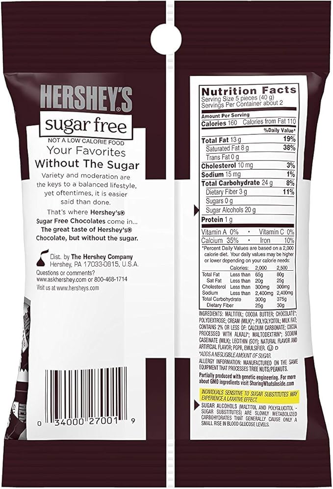 Hershey's Sugar Free Chocolate